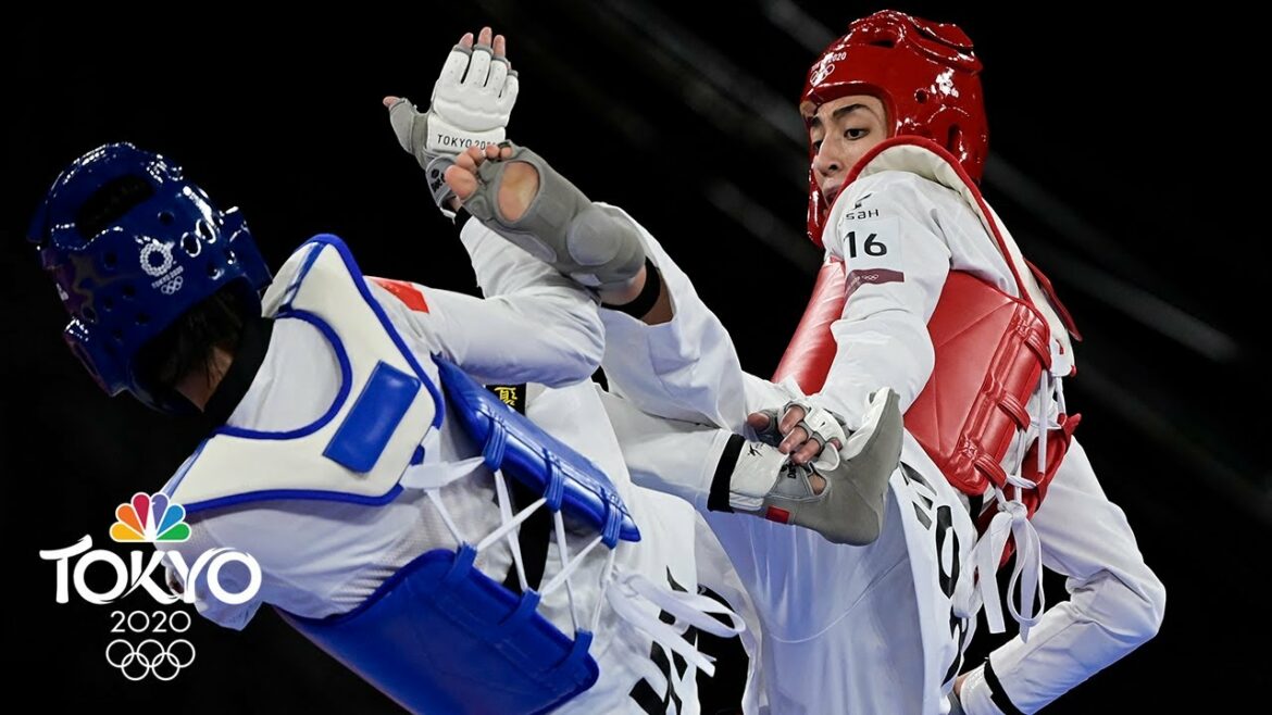 Refugee Kimia Alizadeh upsets two-time gold medalist in taekwondo | Tokyo Olympics | NBC Sports