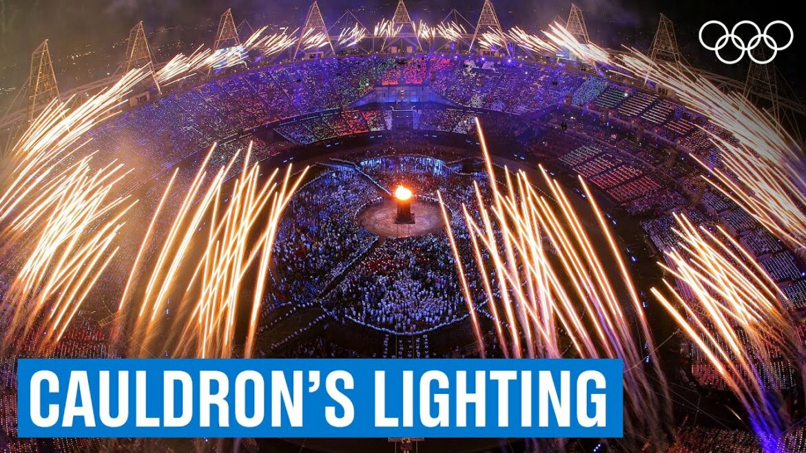 Lighting the cauldron 🔥at the London 2012 Opening Ceremony!