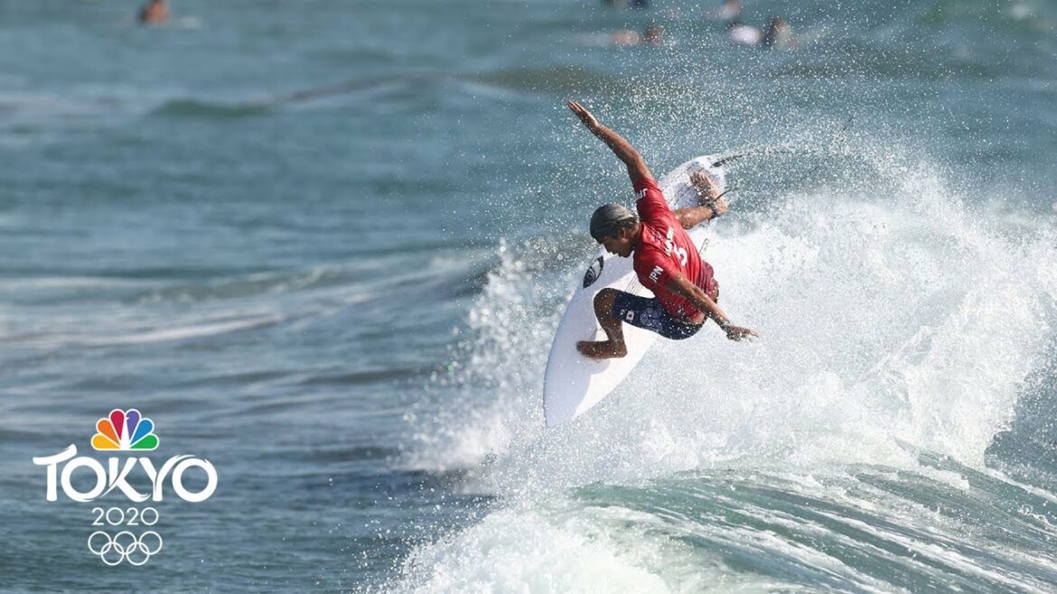 Men’s surfing makes Olympics debut in Tokyo with exciting first round | NBC Sports
