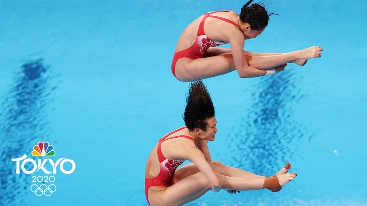 China’s Wang Han, Shi Tingmao win gold in synchronized 3m springboard | Tokyo Olympics | NBC Sports