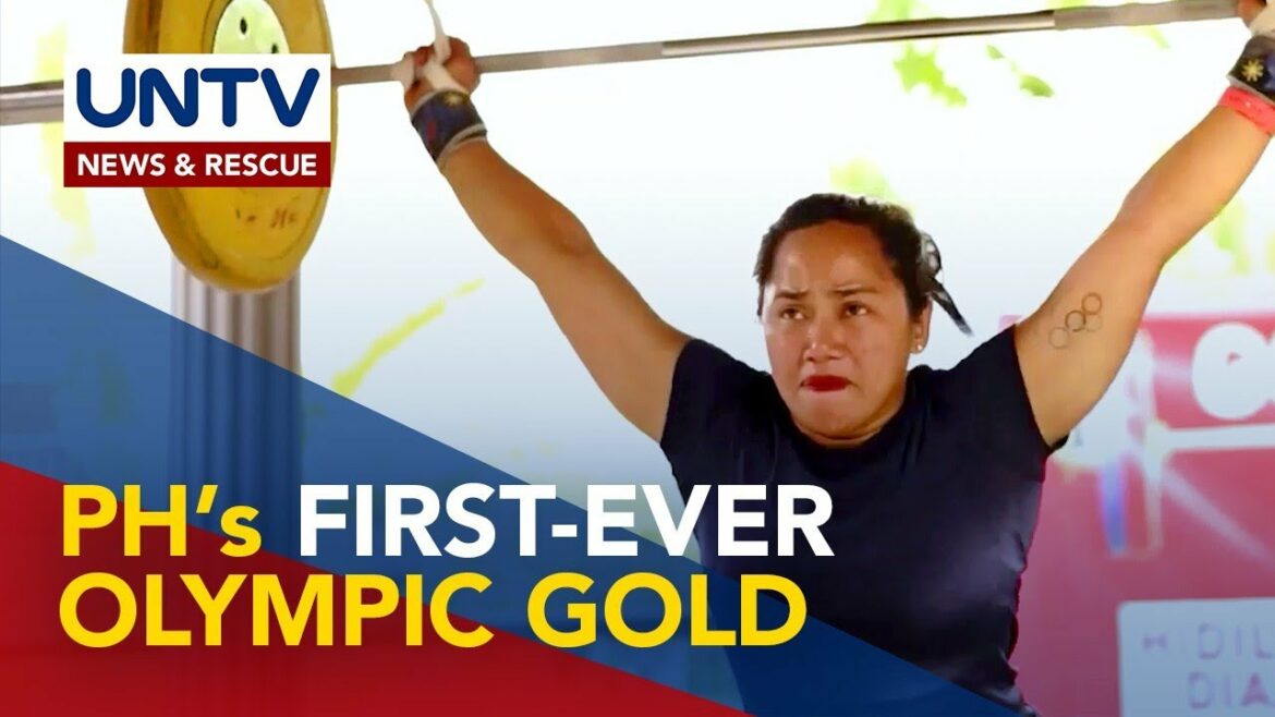 Hidilyn Diaz wins Philippines’ first gold medal in Olympics
