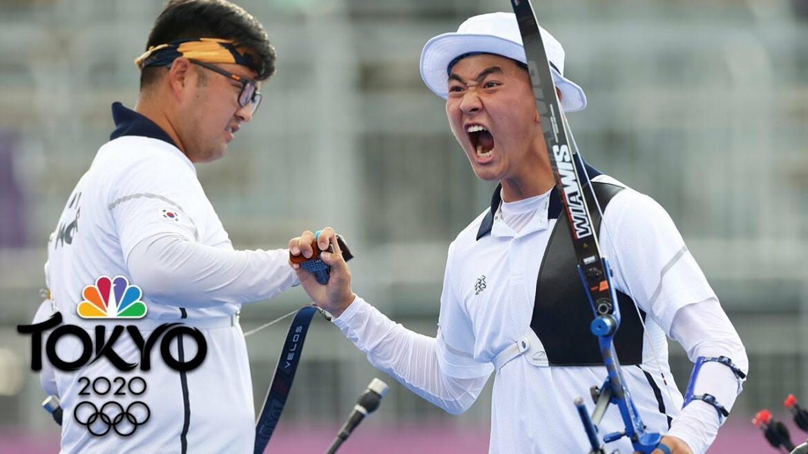 South Korea fires a PERFECT set en route to team archery gold | Tokyo Olympics | NBC Sports