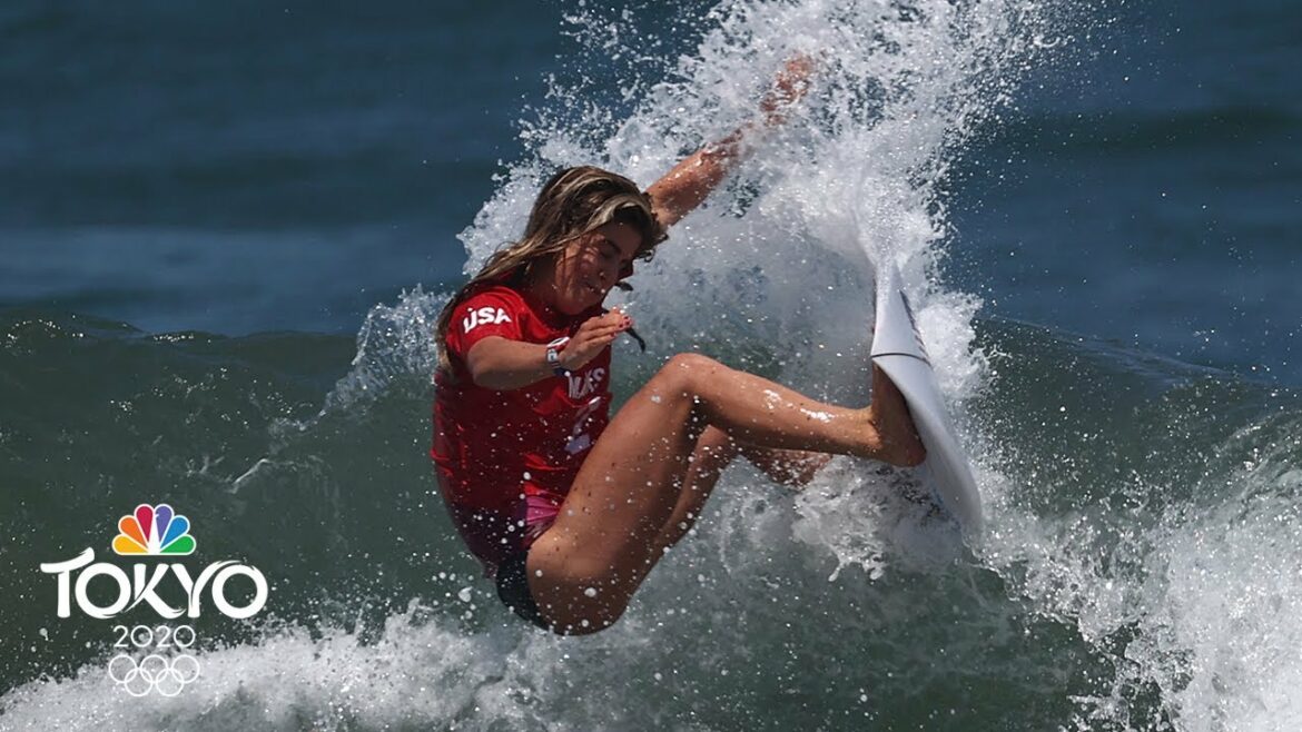 USA’s Caroline Marks sets highest score in women’s surfing Round 3 | Tokyo Olympics | NBC Sports