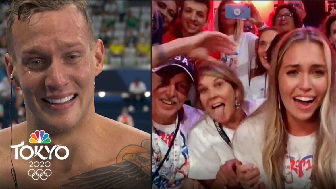 Caeleb Dressel shares moving moment with family after winning gold | Tokyo Olympics | NBC Sports