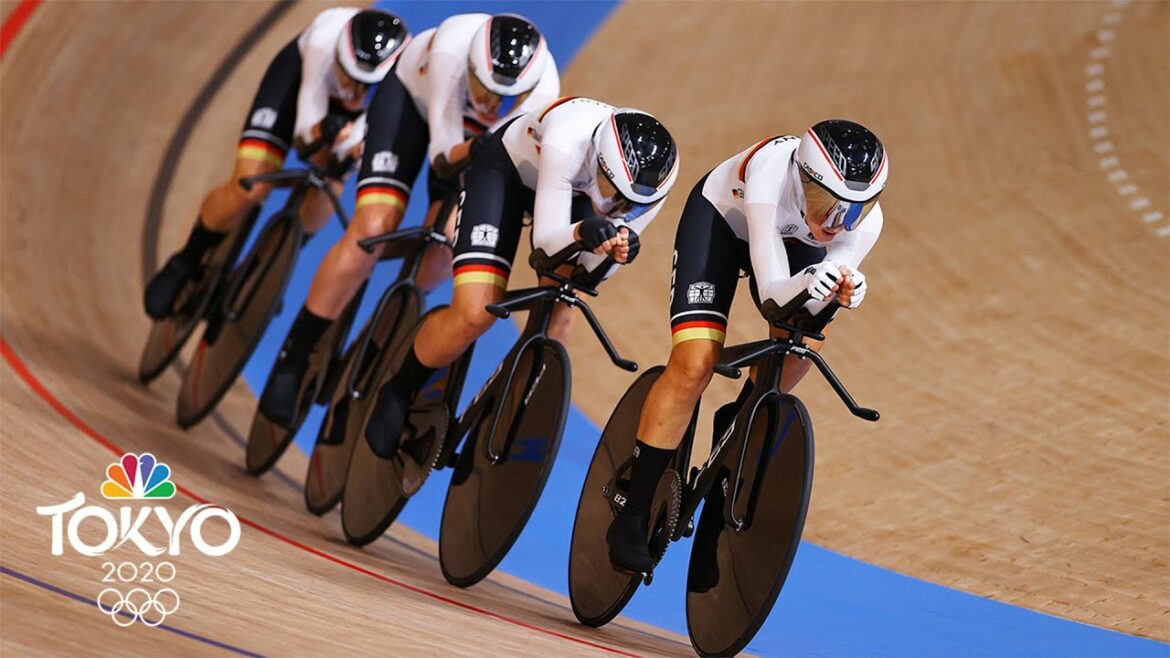 German women rocket to new world record in team pursuit qualifying | Tokyo Olympics | NBC Sports