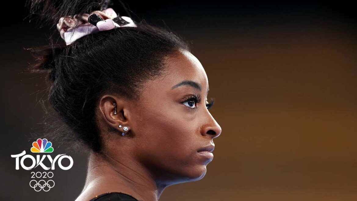 Watch Simone Biles’ podium training routine ahead of beam comeback | Tokyo Olympics | NBC Sports