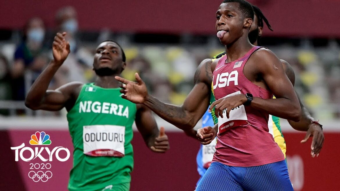 American Erriyon Knighton, 17, wins heat to reach 200m final | Tokyo Olympics | NBC Sports