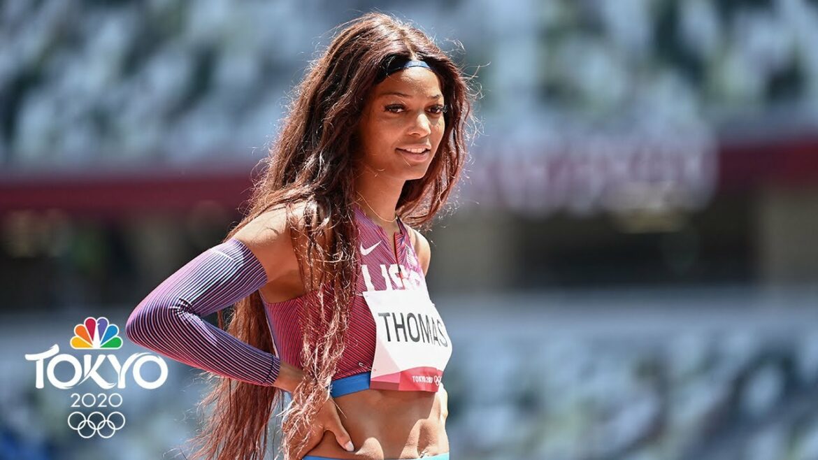 USA’s Gabby Thomas takes second in 200m heat, advances to semis | Tokyo Olympics | NBC Sports