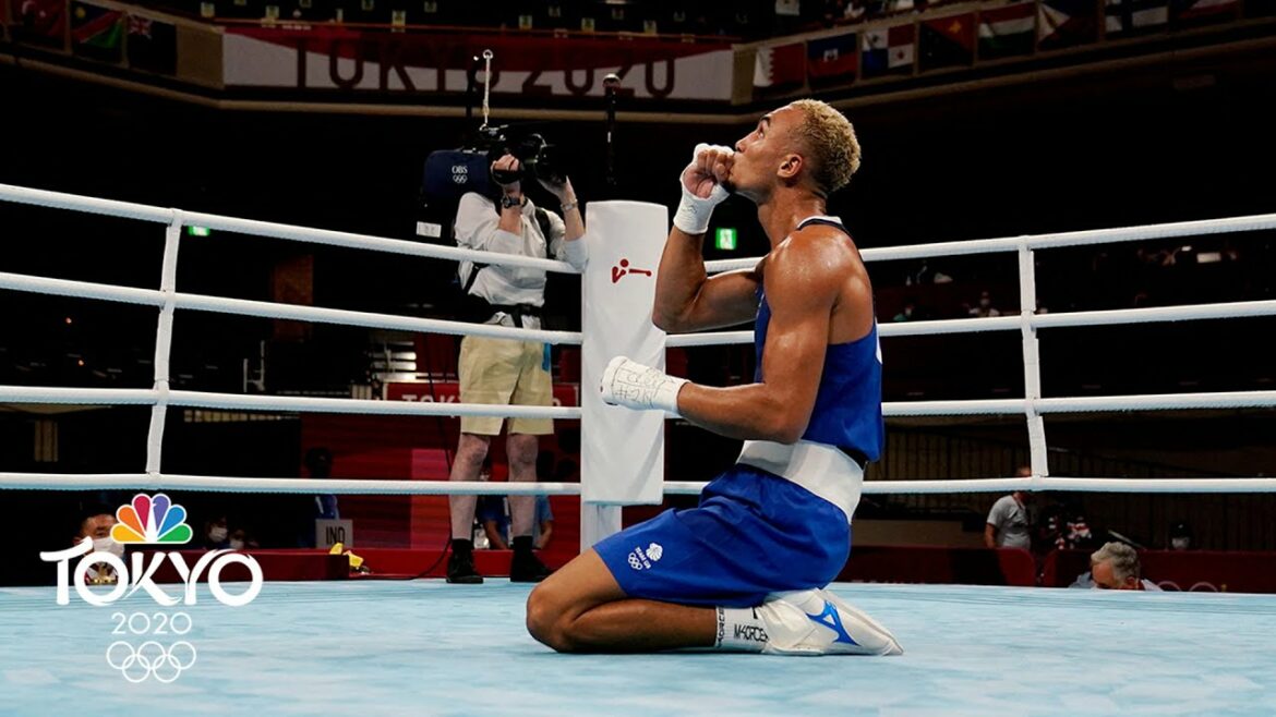 Benjamin Whittaker stops knockout artist Imam Khataev in semis | Tokyo Olympics | NBC Sports