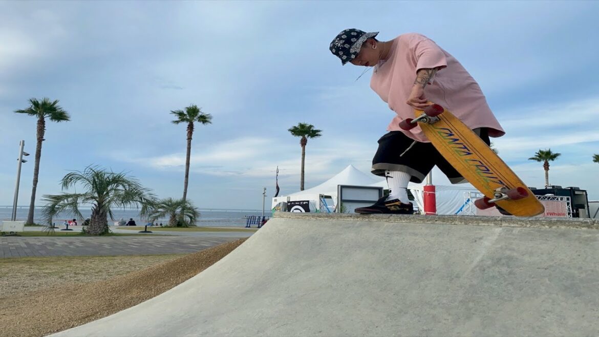 Fumi’s skateboarding skills were as good as those of Olympic athletes …..