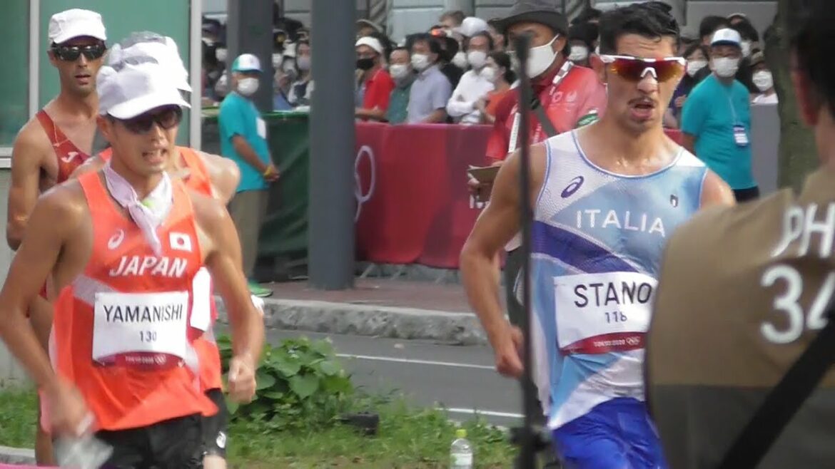 Tokyo Olympic Games 2020 Men’s Racewalking 20 km Italian Massimo Stano