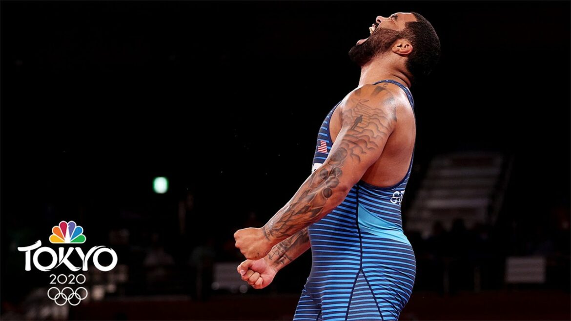 WHAT! Gable Steveson wins 125kg wrestling gold AS TIME EXPIRES | Tokyo Olympics | NBC Sports