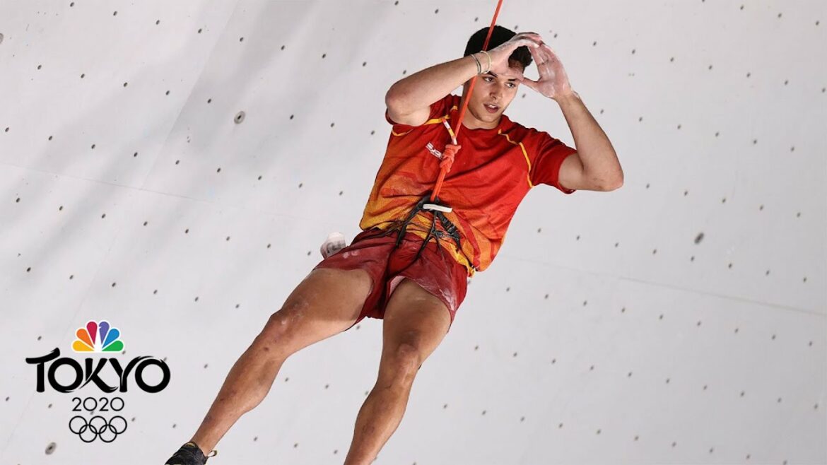 Alberto Lopez owns speed final to win first-ever sport climbing gold | Tokyo Olympics | NBC Sports