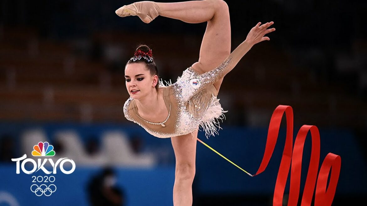 Twin Averina sisters shine in rhythmic gymnastics qualifying | Tokyo Olympics | NBC Sports