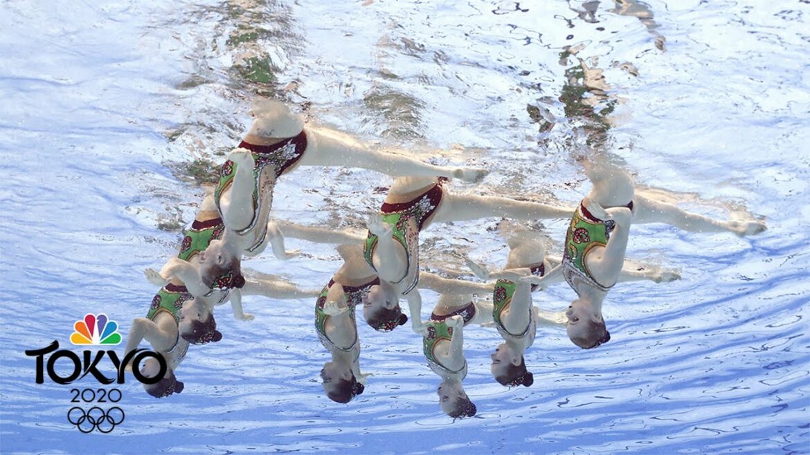 ROC wows again in artistic swimming with spectacular team routine | Tokyo Olympics | NBC Sports