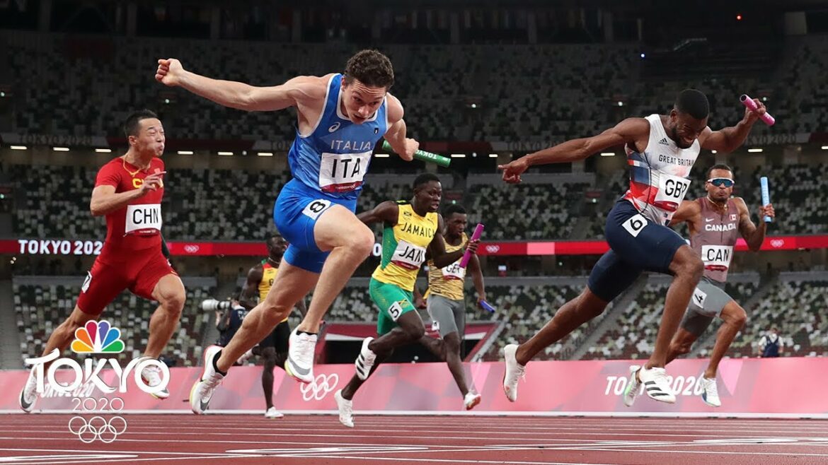 Italy hunts down Great Britain for stunning 4x100m gold (With Replays) | Tokyo Olympics | NBC Sports