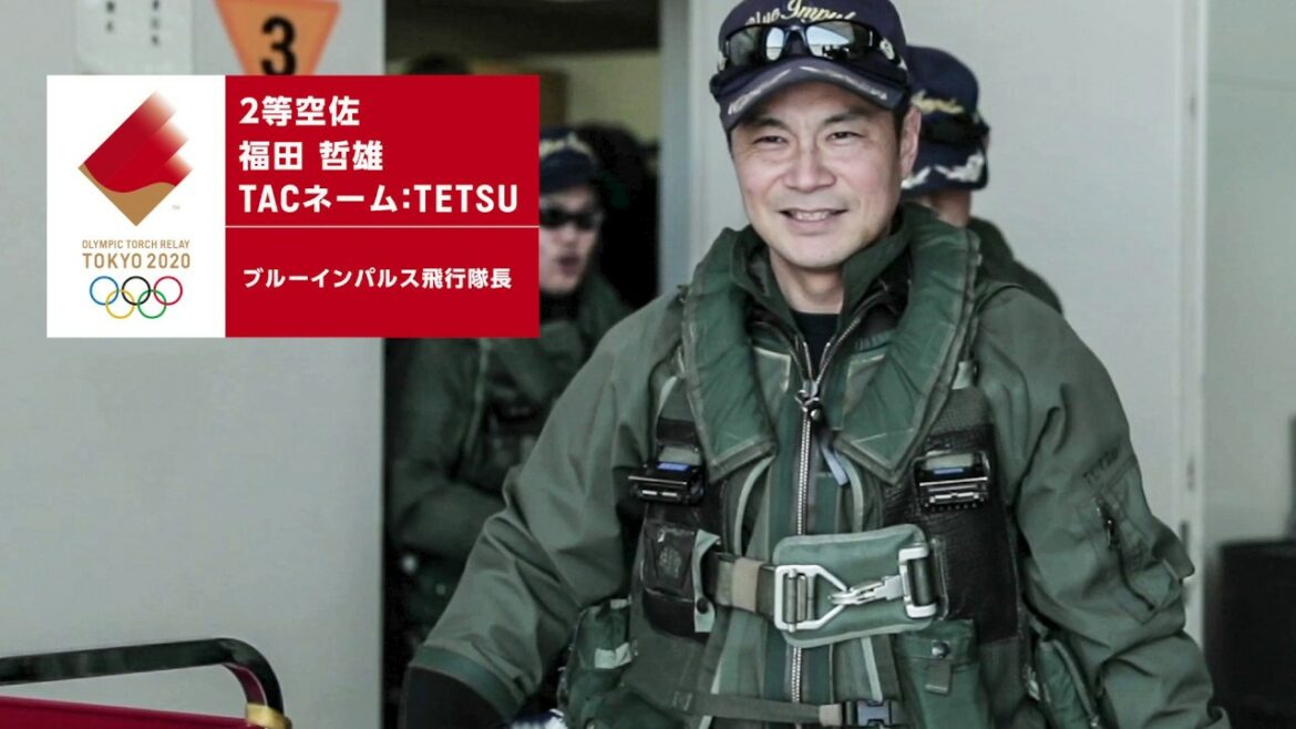 Behind the scenes of the torch arrival ceremony spoken by the “Blue Impulse” flight captain #Torch relay #StayHome