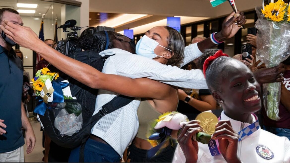 MY BEST FRIEND WON GOLD AT THE OLYMPIC GAMES | reuniting + surprise!