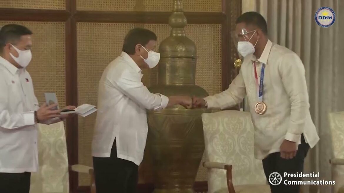 Awarding of Incentives to Philippine Olympians in the Tokyo 2020 Olympics 8/23/2021