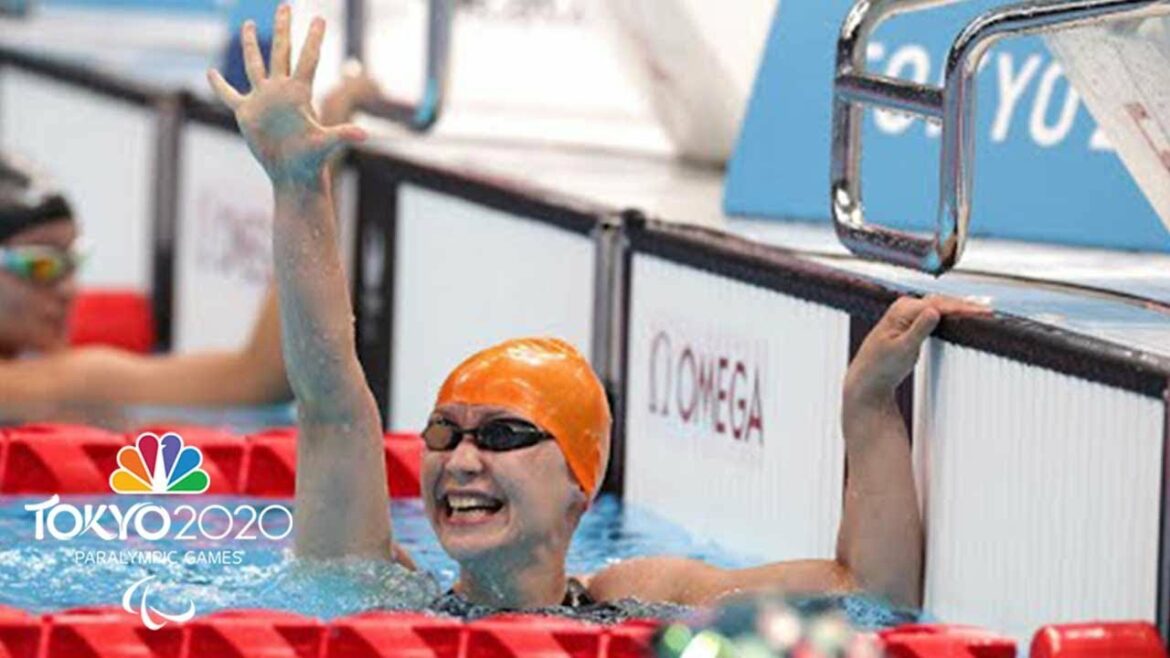 Yelyzaveta Mereshko edges Ellie Marks in S6 50m freestyle | Tokyo 2020 Paralympics | NBC Sports