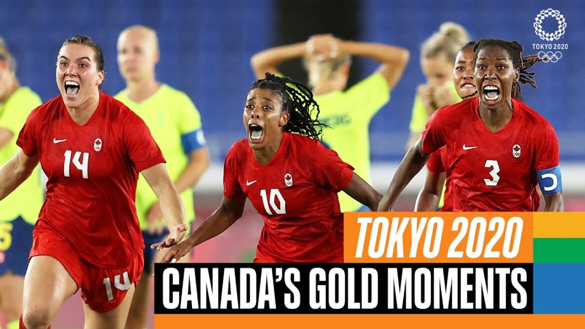 🇨🇦 🥇 Canada’s gold medal moments at #Tokyo2020 | Anthems