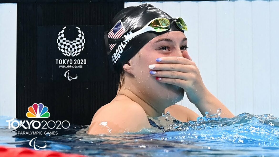 Gia Pergolini, 17, smashes own 100m backstroke WR to win gold | Tokyo 2020 Paralympics | NBC Sports