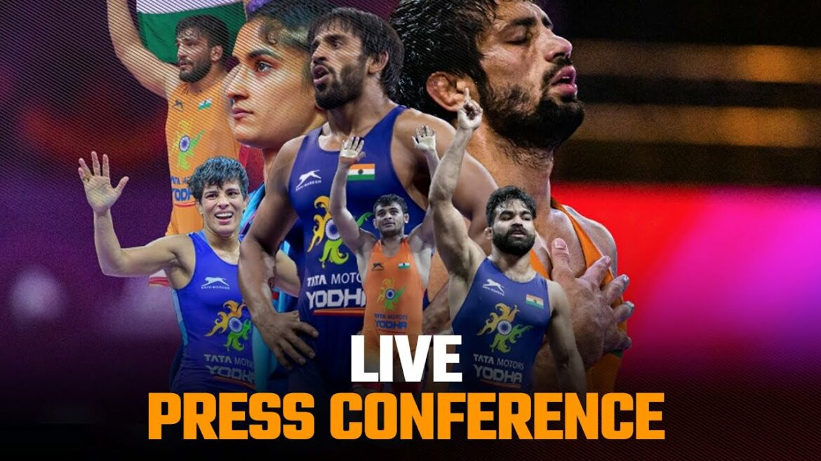 India’s Tokyo Olympics Wrestlers Press Conference- Watch Bajrang, Vinesh, Ravi Live Stream for free