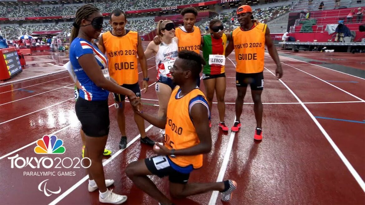 Surprise wedding proposal melts hearts on the track at 200m | Tokyo 2020 Paralympics | NBC Sports