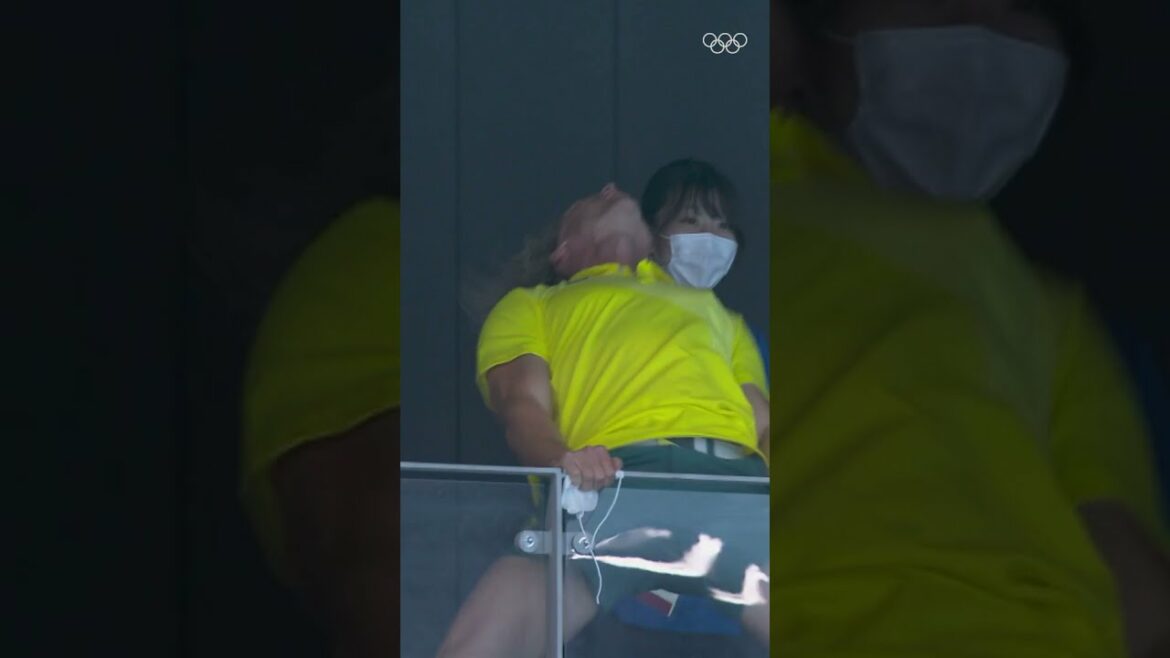 Best reaction from Tokyo 2020! π #Shorts