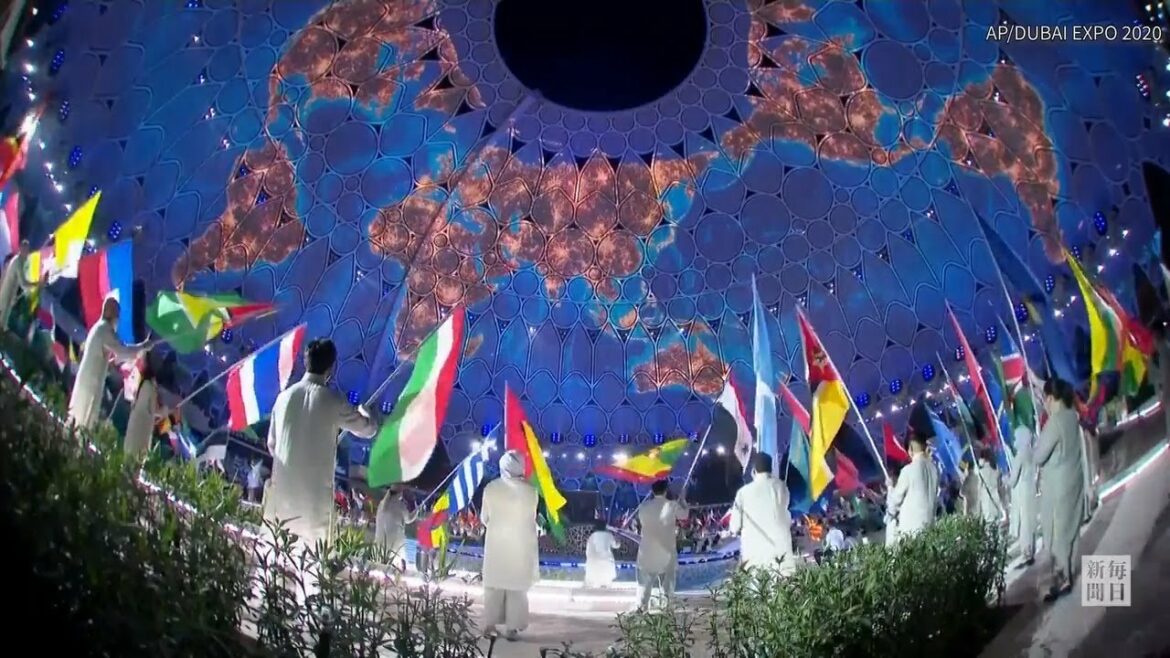 The opening of the first Dubai Expo in the Middle East, a global event following the Tokyo Olympics under Corona