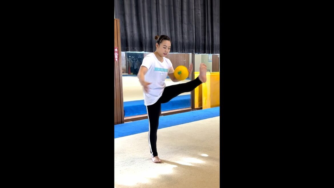 Gymnasts are not good at balls! Olympic athletes are too amateur in soccer www #shorts