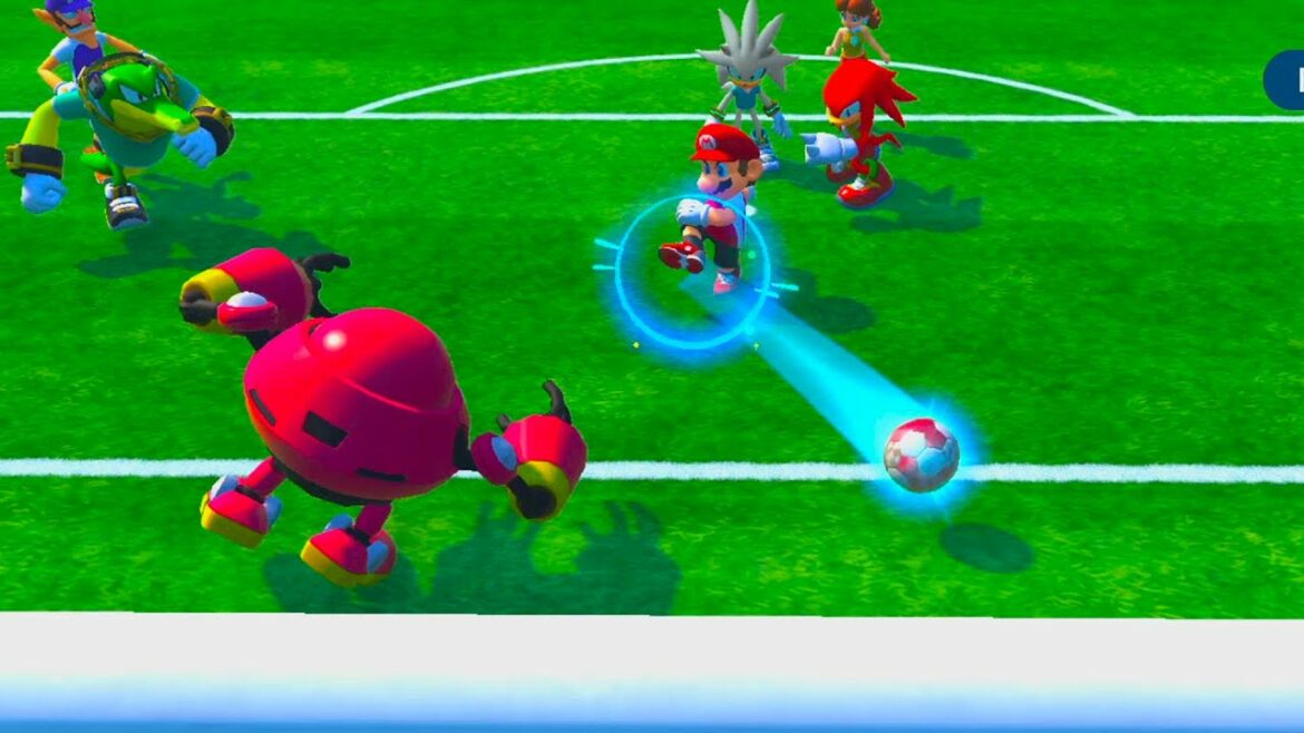 Mario and Sonic At the Olympic Games 2020 Football Dr EggMan vs Daisy and Metal Sonic vs Vector