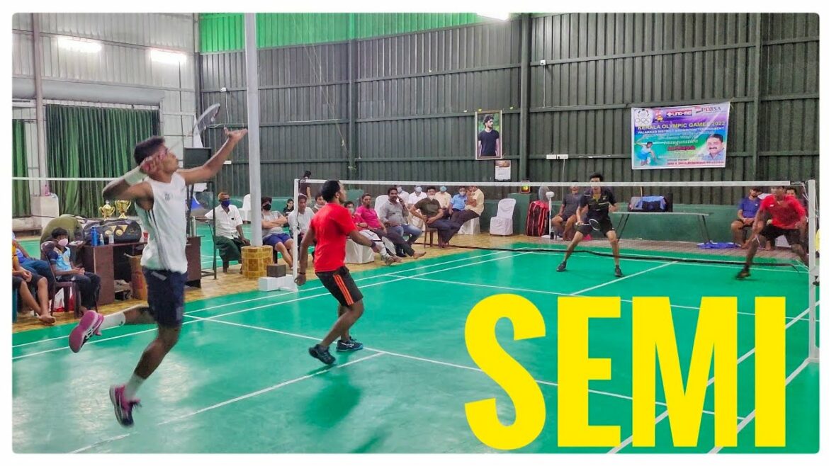 SREEJITH/VISHNULAL VS VISHNU/ADARSHLAL:KERALA OLYMPIC GAMES PALAKKAD DIST BADMINTON 2022