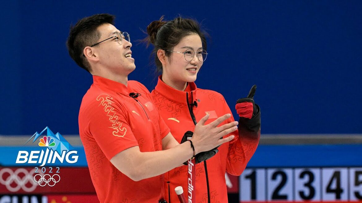 China beats Switzerland to kick off mixed doubles curling | Winter Olympics 2022 | NBC Sports
