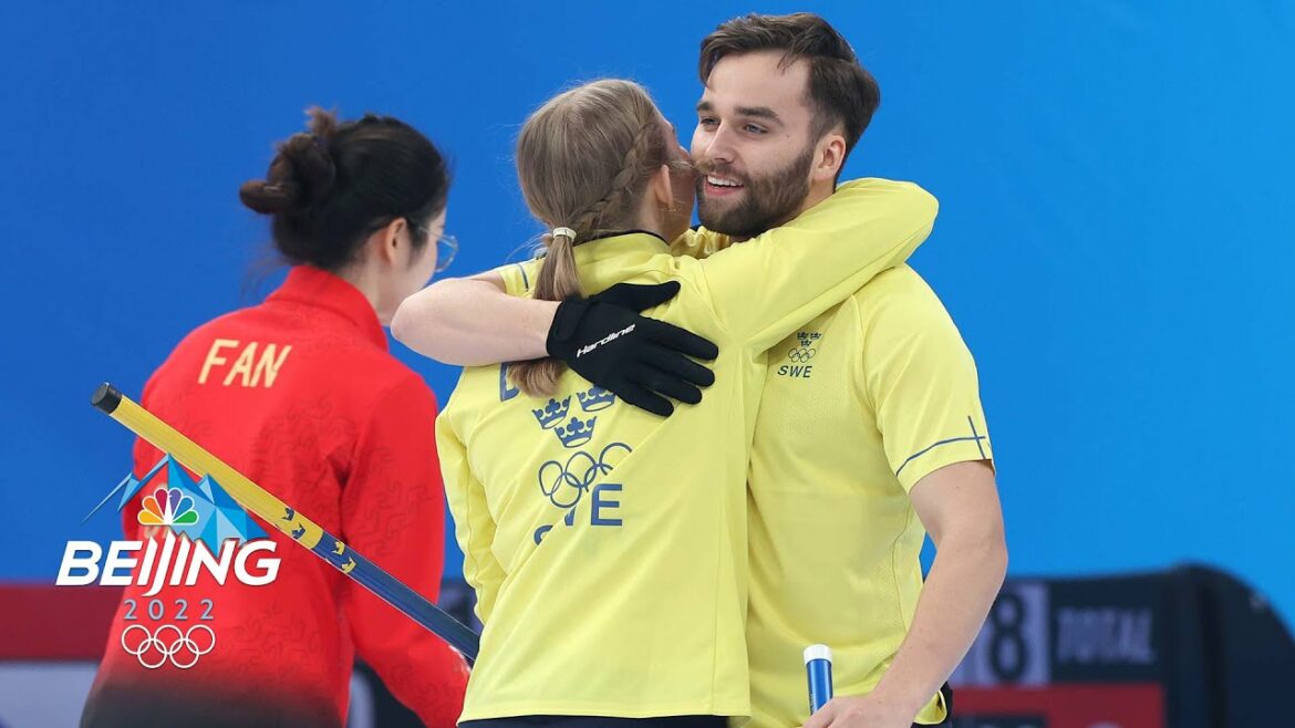 Sweden victorious in tight mixed doubles curling match vs. China | Winter Olympics 2022 | NBC Sports