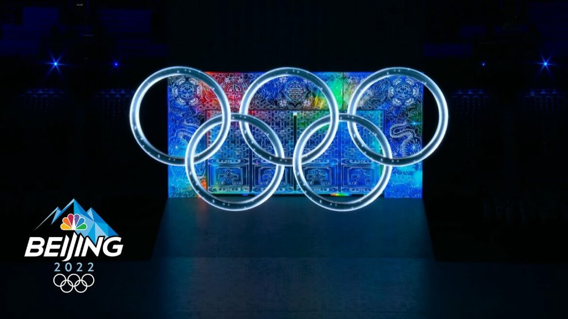Spectacular Olympic Opening Ceremony laser show | Winter Olympics 2022 | NBC Sports