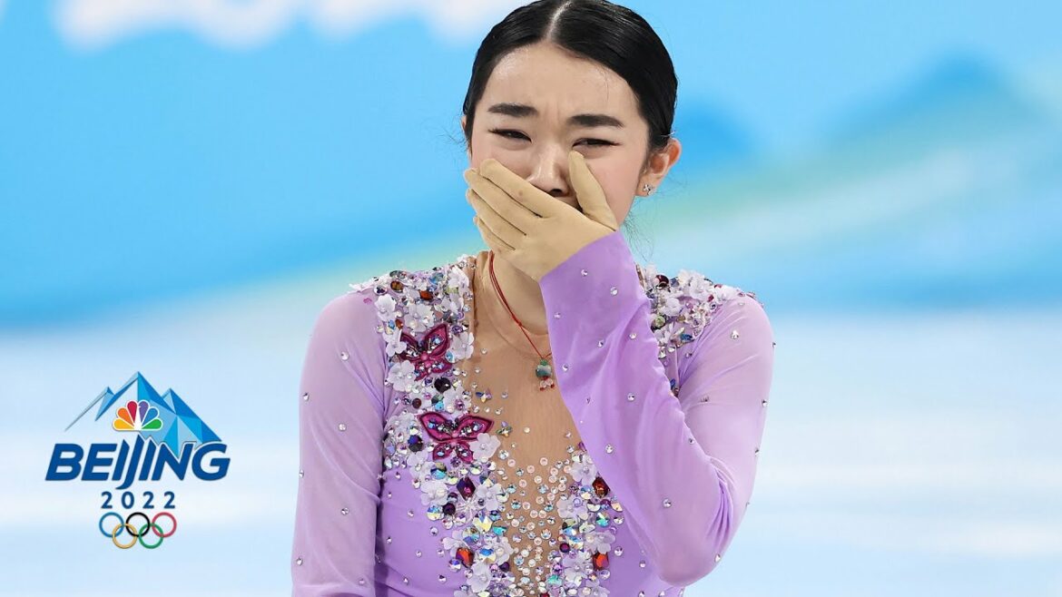 Karen Chen steps up to skate U.S. to silver in team event | Winter Olympics 2022 | NBC Sports