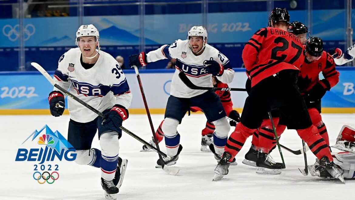 Strauss Mann stands tall as U.S. upends Canada in men's hockey | Winter Olympics 2022 | NBC Sports