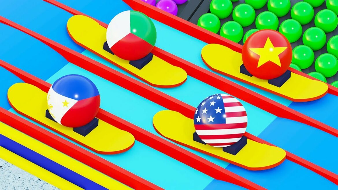 Marble Race Winter Olympic Games Marble League 2022 Tokyo Olympics 2020