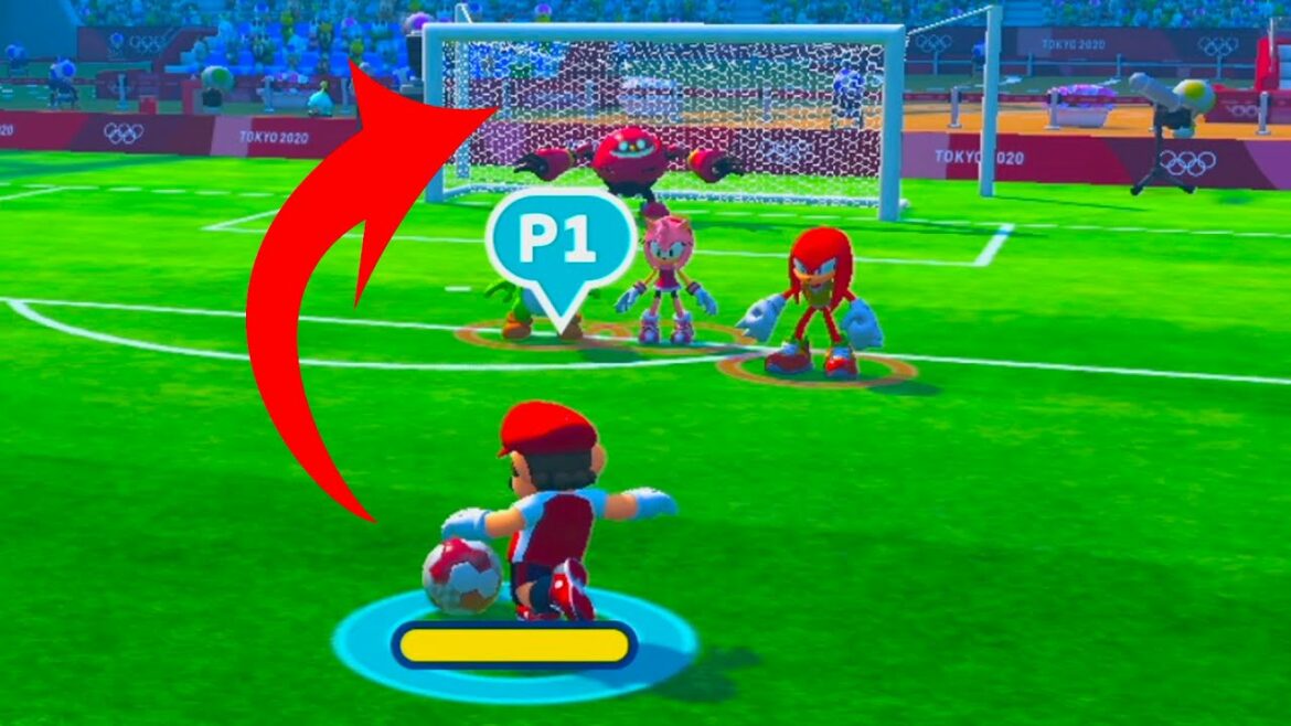 Mario and Sonic at the Olympic Games 2020 Peach vs Knuckles and Yoshi vs Bower Jr