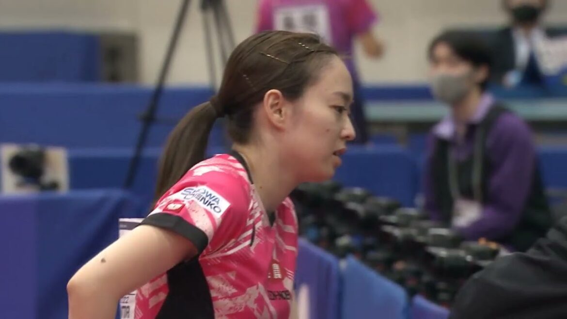石川佳純 足首の負傷のため試合棄権|パリ五輪日本代表選考会 卓球2022 TOP32