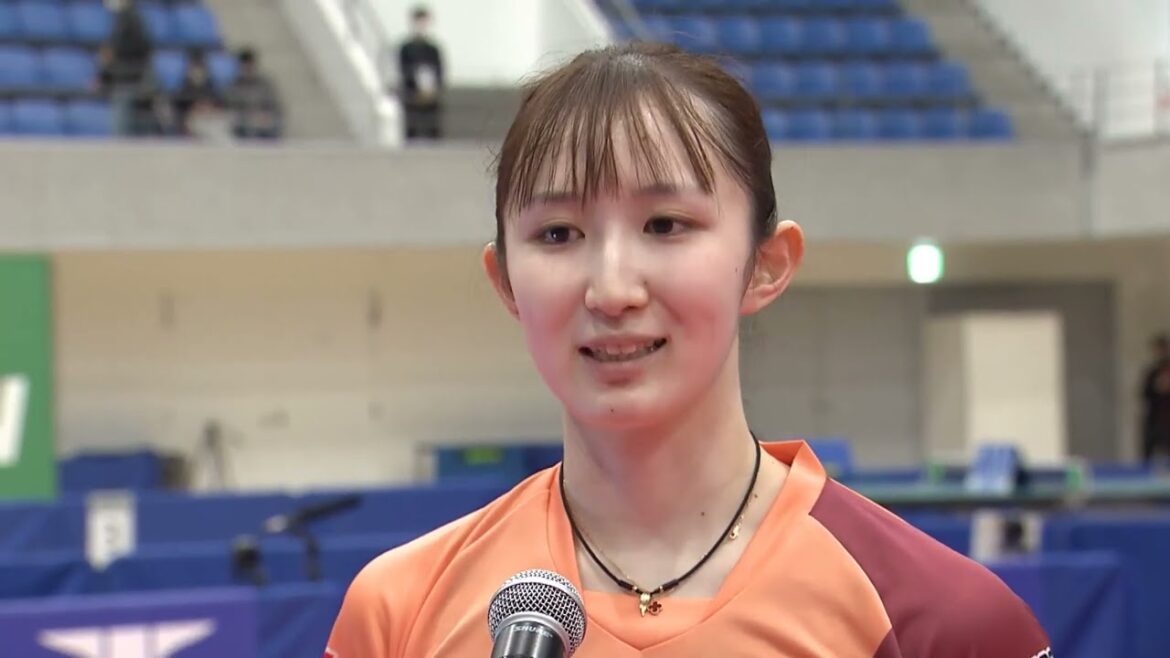 早田ひな 優勝インタビュー|パリ五輪日本代表選考会 卓球2022 TOP32
