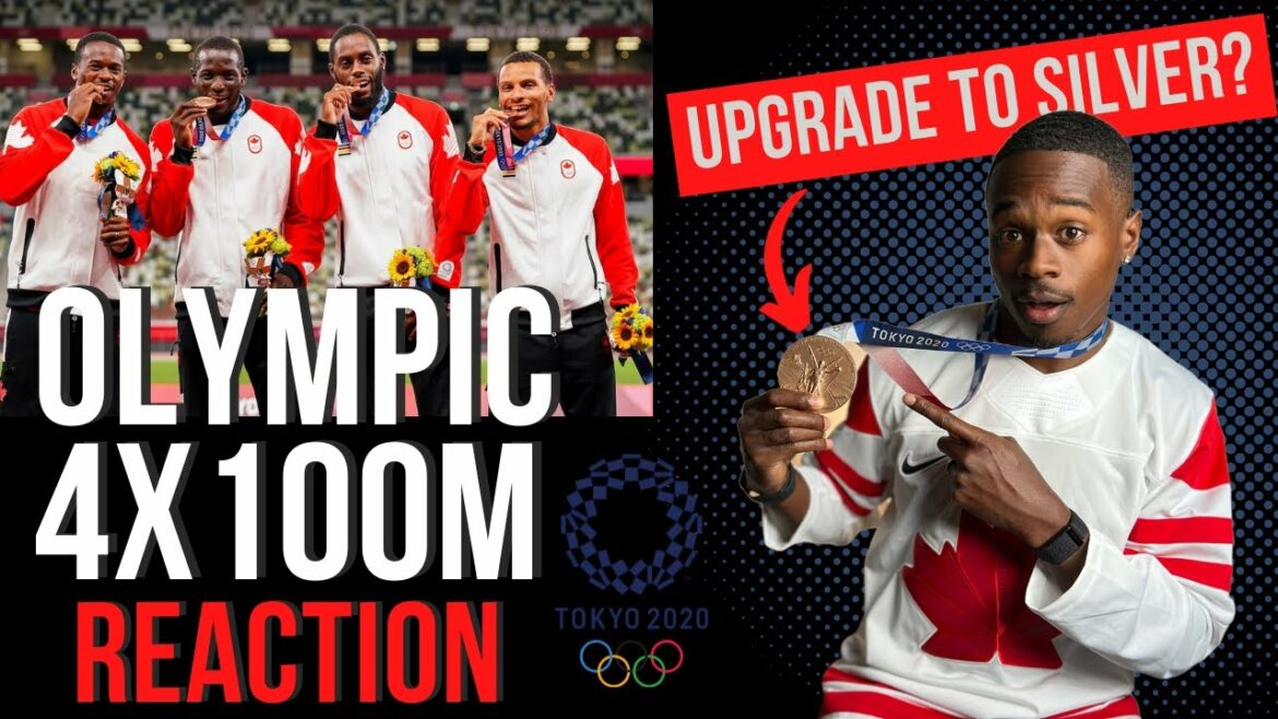 REACTION to my OLYMPIC 4x100m Bronze🥉 (Now Silver?🥈) || Tokyo 2020 || Team Canada 🇨🇦
