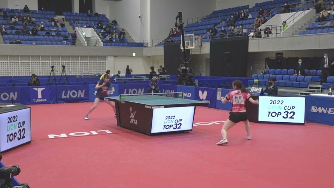 【別アングルver.】 石川佳純 vs 早田ひな|パリ五輪日本代表選考会 卓球2022 TOP32 女子シングルス準々決勝