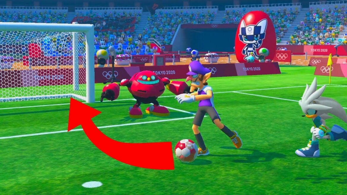 Mario and Sonic at the Olympic Games 2020 Football Waluigi vs Shadow and Tails vs Dr Eggman