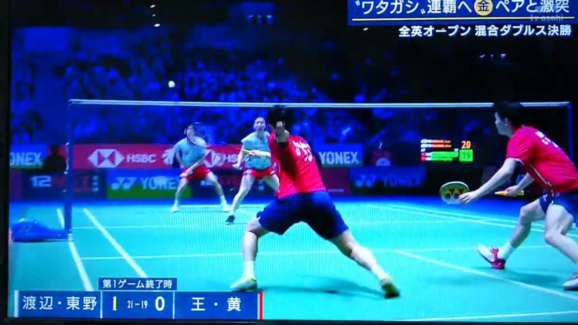 全英オープン混合ダブルス決勝 『ワタガシ』連覇へ🥇ペアと衝突⤴️