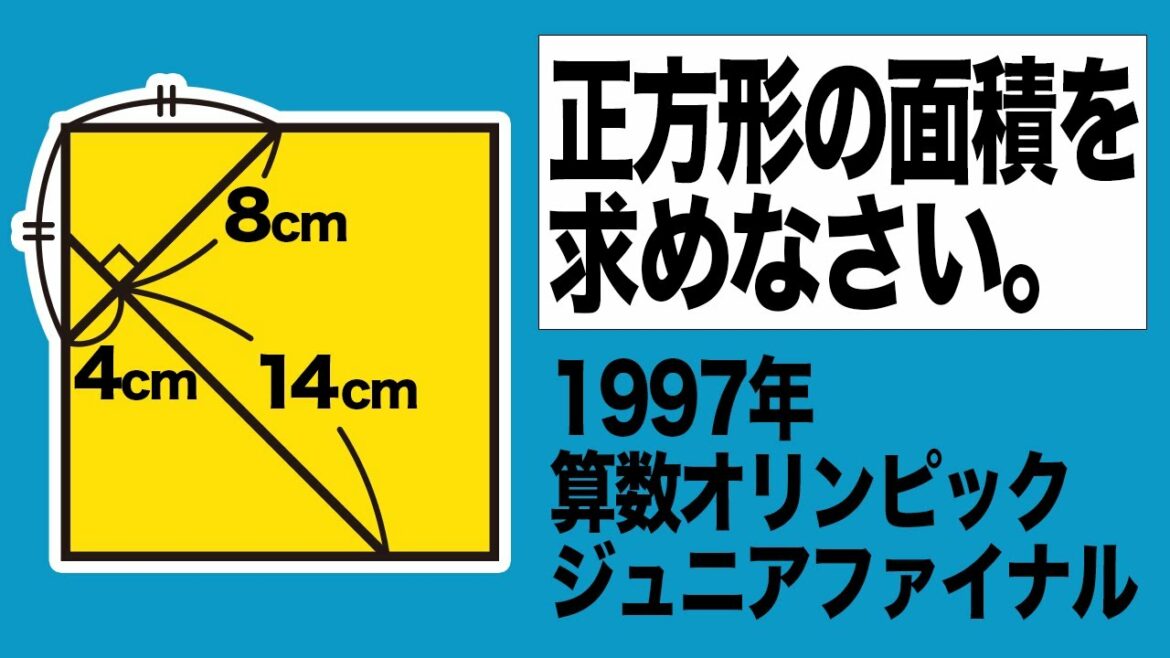 【小学生でも解ける】算数オリンピックの図形問題に挑戦!【面白い算数問題】
