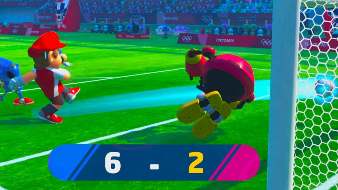 Mario and Sonic at the Olympic Games 2020 Football Series Mario vs Metal Sonic and Tails | Vmgaming