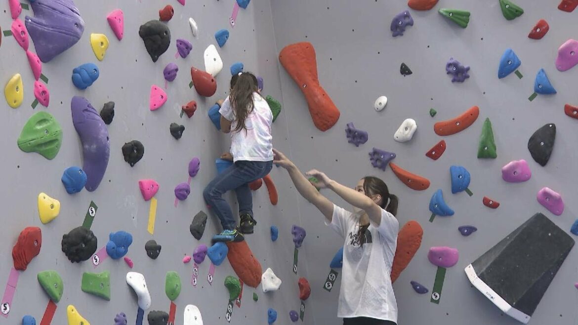 ボルダリングジムがオープン 東京五輪で銅メダルの野口啓代さんらがクライミングを披露 名古屋・港区