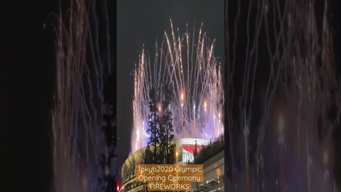 Tokyo2020 Olympic Opening Celemony FIREWORKS 東京2020 オリンピック 開会式 花火 #shorts